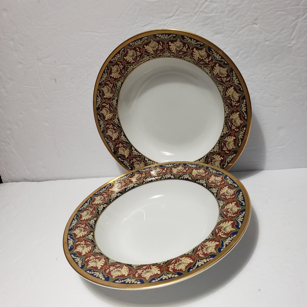 Vintage 1990's Set Of 2 CRISTIAN DIOR Fine Chine **Tabriz** Soup Bowl